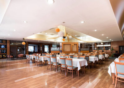 Étteremből fotózva a recepció felé