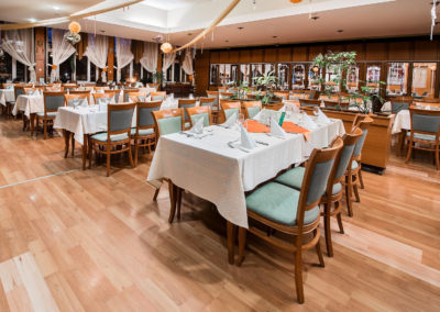 Étterem részlet díszítéssel